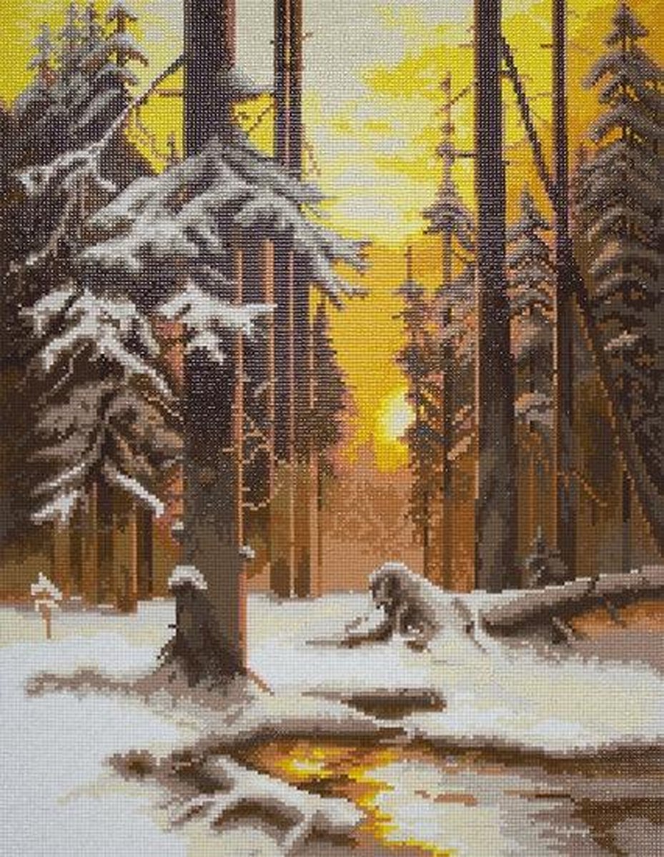 Diamond Painting Freyja Crystal | Forest at Sunset